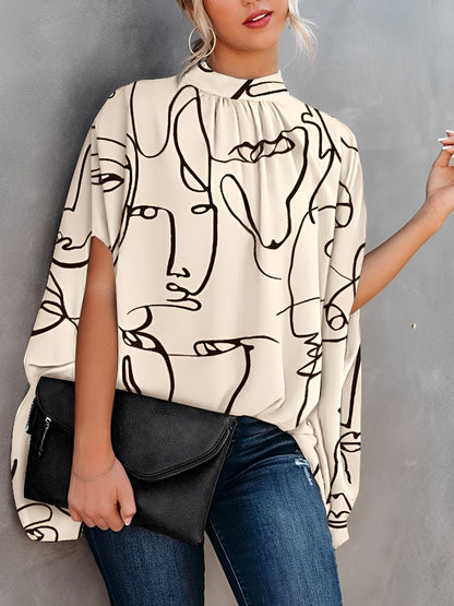 Nicola - Στιλάτη μπλούζα με φλέαρ για γυναίκες