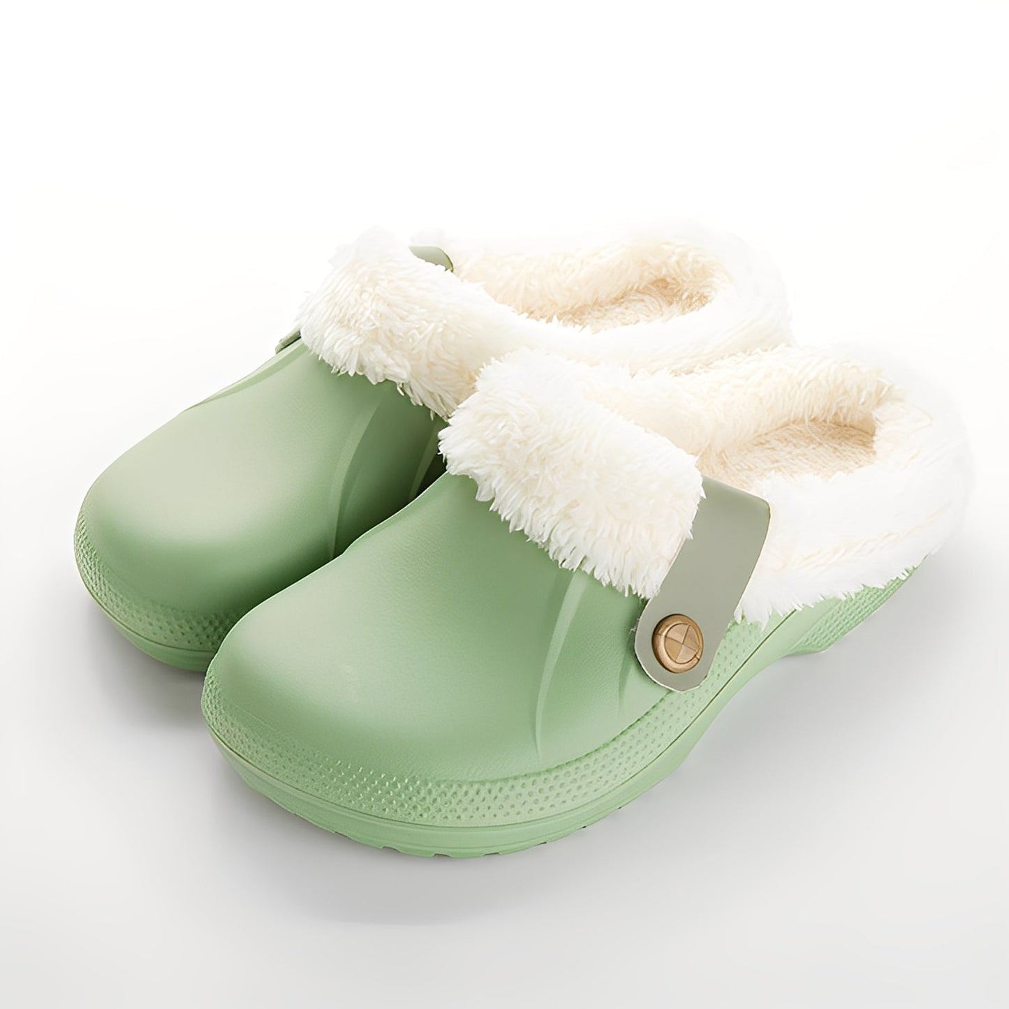 Melba - Warm clogs with fleece lining for women