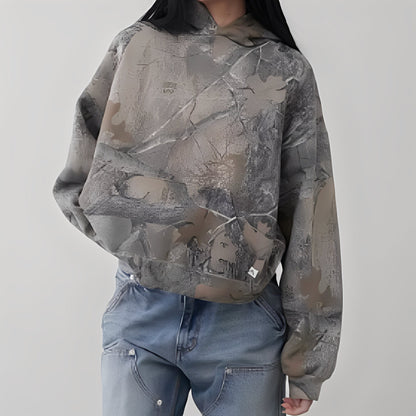Anya - Comfortable Hoodie in Camouflage