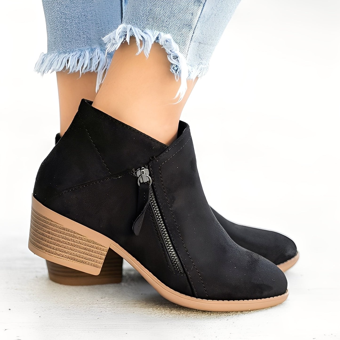 Mirabelle - Stylish Ankle Boots with Zipper for Women