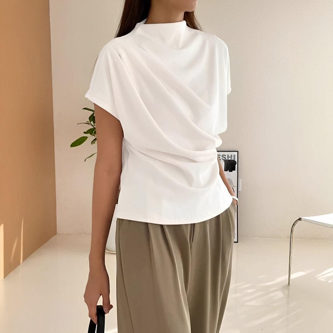Janica - Relaxed Short Sleeve Blouse