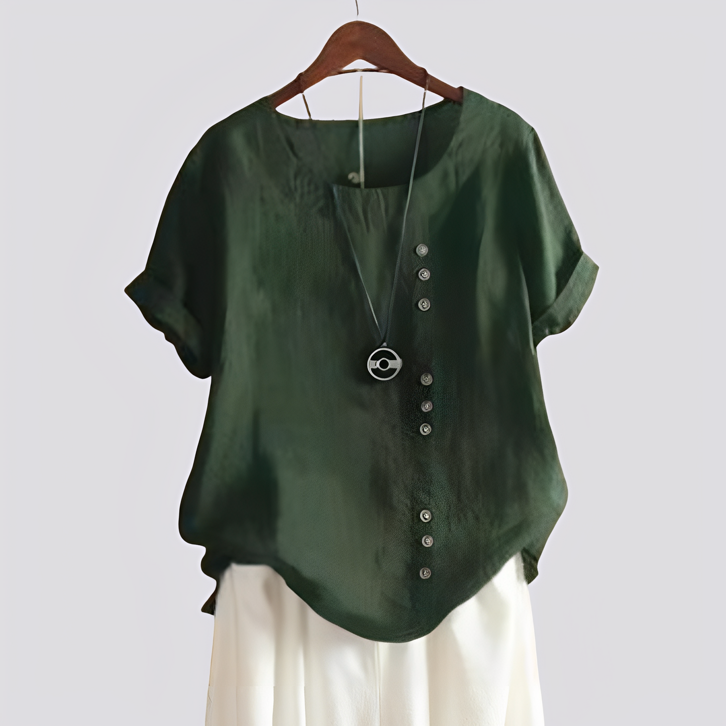 Isabelle - Comfortable Shirt with Short Sleeves for Women