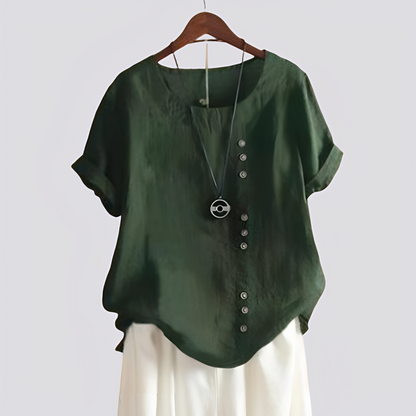 Isabelle - Comfortable Shirt with Short Sleeves for Women