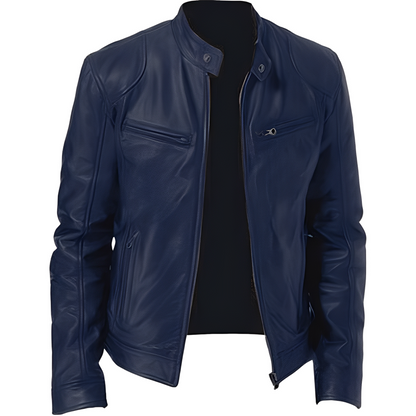 Crawford - Daily, slim fit leather jacket for men
