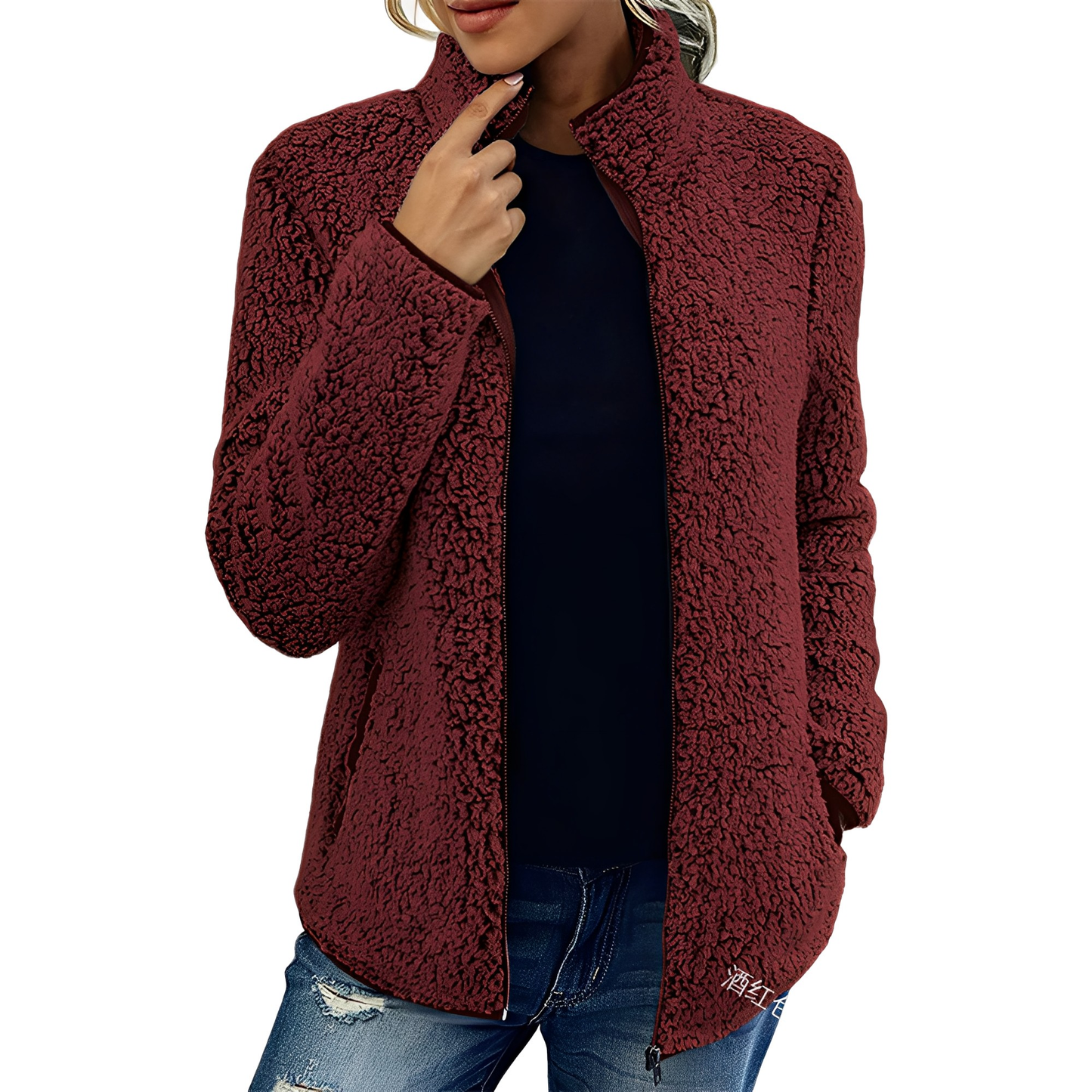 Alethea - Κομψό Fleece Σακάκι για Γυναίκες