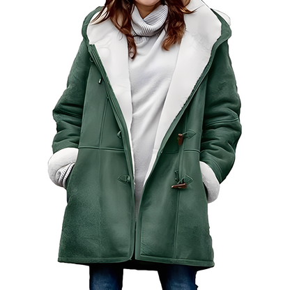 Madilyn - Relaxed Dufflecoat with Hood for Women