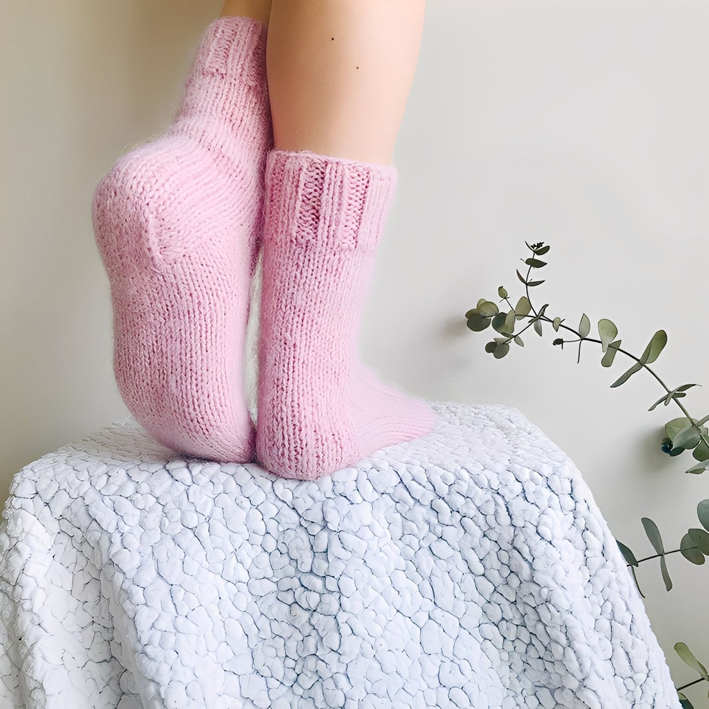 Dorothy - Chaussettes chaudes en laine tricotée pour femmes