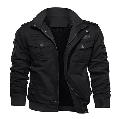 Gary - Στιλάτο μπουφάν fleece με τσέπες για άνδρες