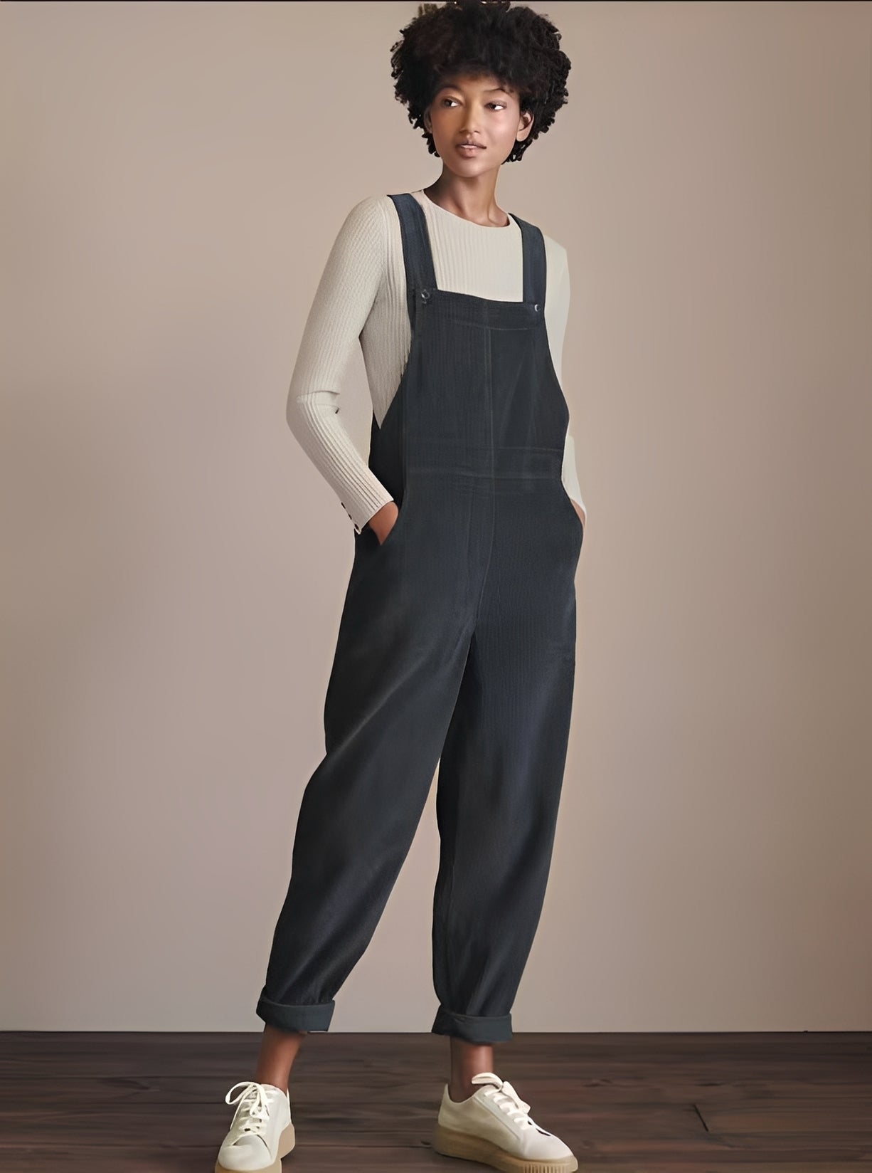 Kristina - Stylish women's corduroy jumpsuit
