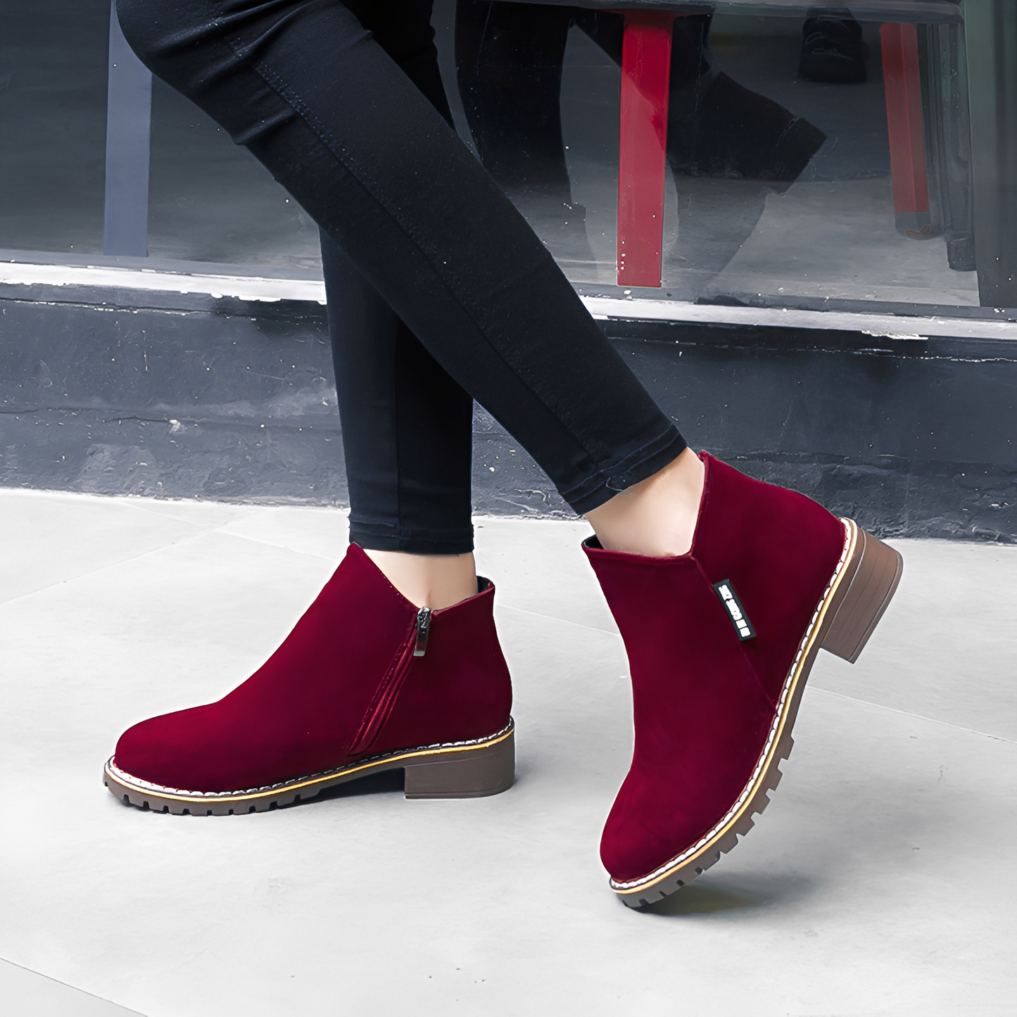 Chantelle - Elegant Suede Ankle Boots for Women