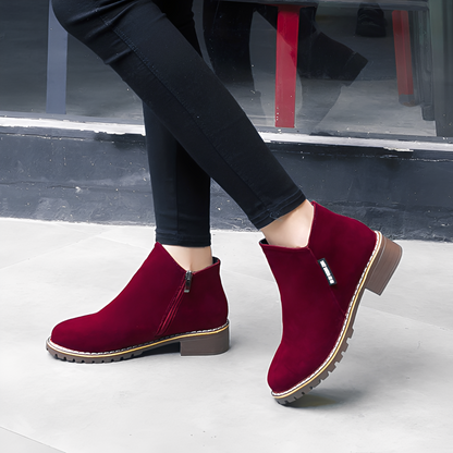 Chantelle - Elegant Suede Ankle Boots for Women