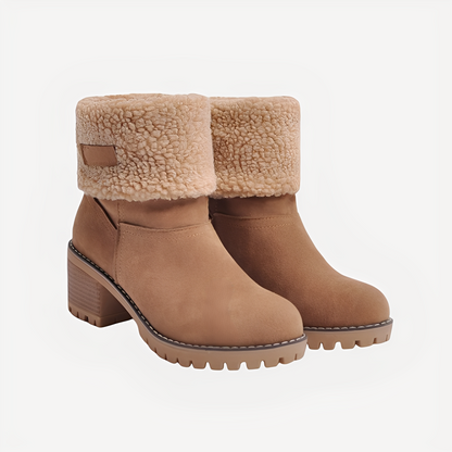 Claudia - Elegant, warm winter boots with heels for women
