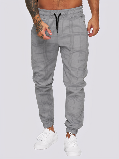 Jaeden - Στιλάτο καρό παντελόνι για άνδρες