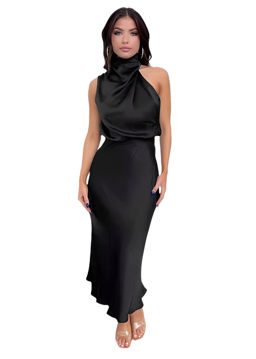 Marley - Elegant Women's Satin Dress for the Evening