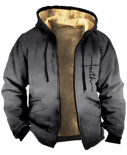 Mervin - Kolorowa aksamitna bluza z kapturem dla mężczyzn