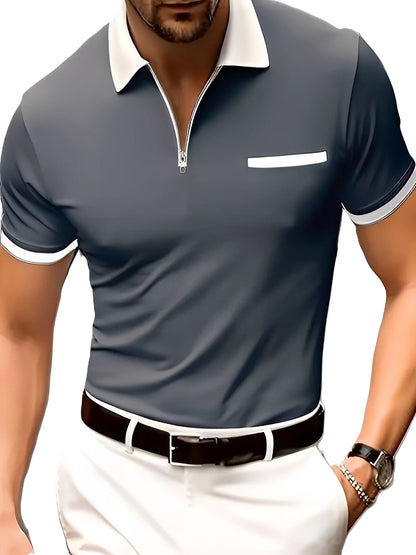 Winton - Codzienna koszula z zamkiem błyskawicznym dla mężczyzn