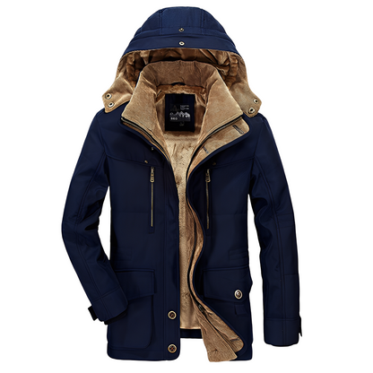 Tyrone - Ζεστή, παχιά ζακέτα με κουκούλα για άνδρες