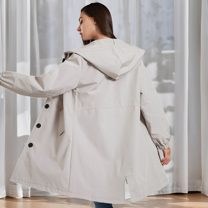 Vivyan - Daily waterproof jacket with hood for women