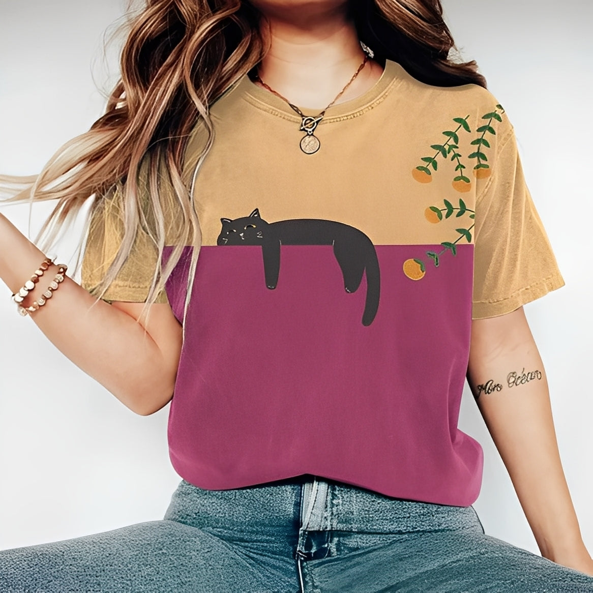 Alvina - Καθημερινό T-Shirt με Σχέδιο για Γυναίκες