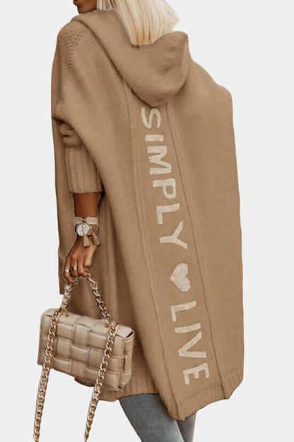 Melyssa - Relaxed, cheerful effort, long knit for women