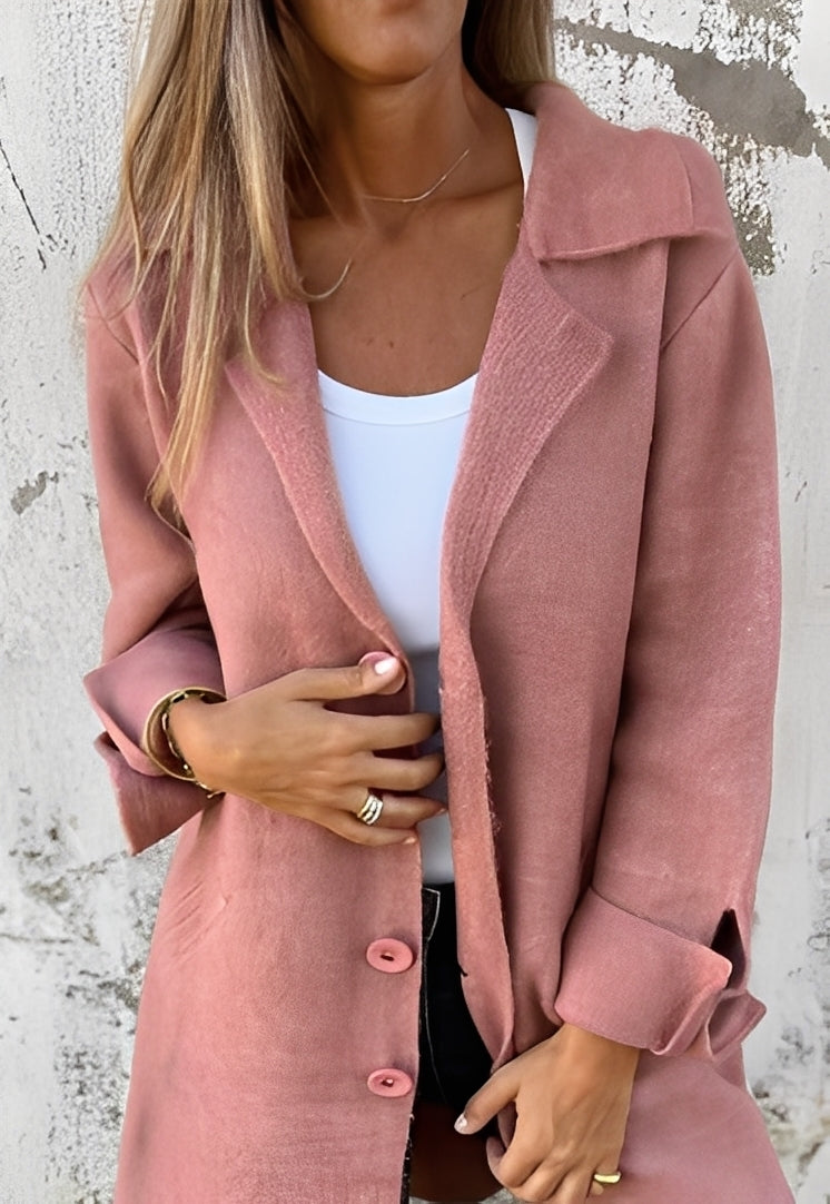 Izabelle - Daily long knitted coat for women