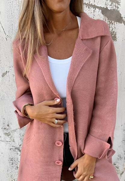 Izabelle - Daily long knitted coat for women