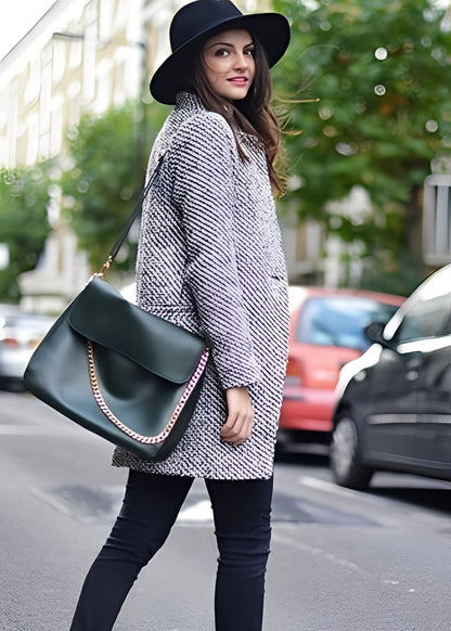 Pamelia - Modern long coat for women