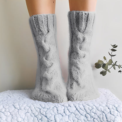 Dorothy - Chaussettes chaudes en laine tricotée pour femmes