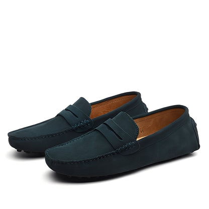 Joshua - Stylish suede leather moccasins for men