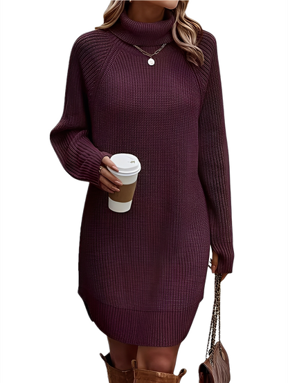 Melanie - Elegant, warm knitted dress for women