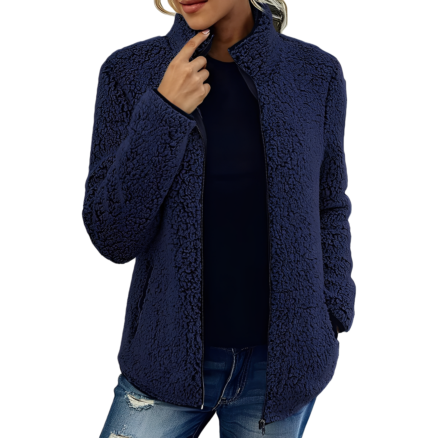Larissa - Stylish, warm fleece jacket for women