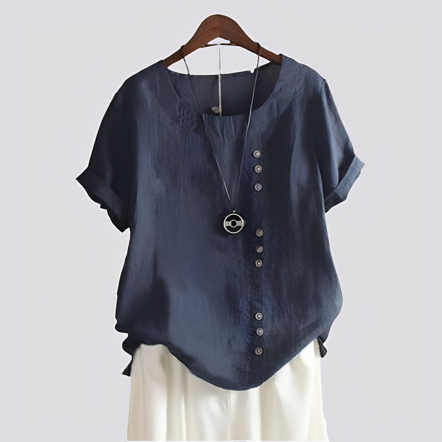 Isabelle - Comfortable Shirt with Short Sleeves for Women