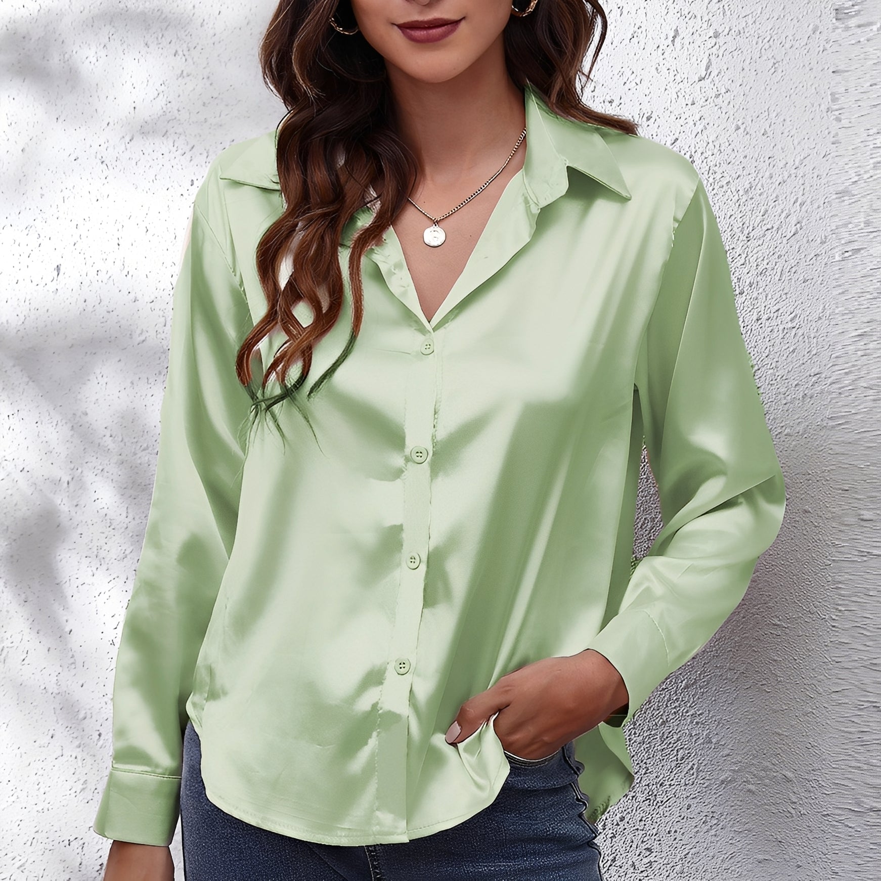 Fannia - Elegant Long-Sleeve Shirt