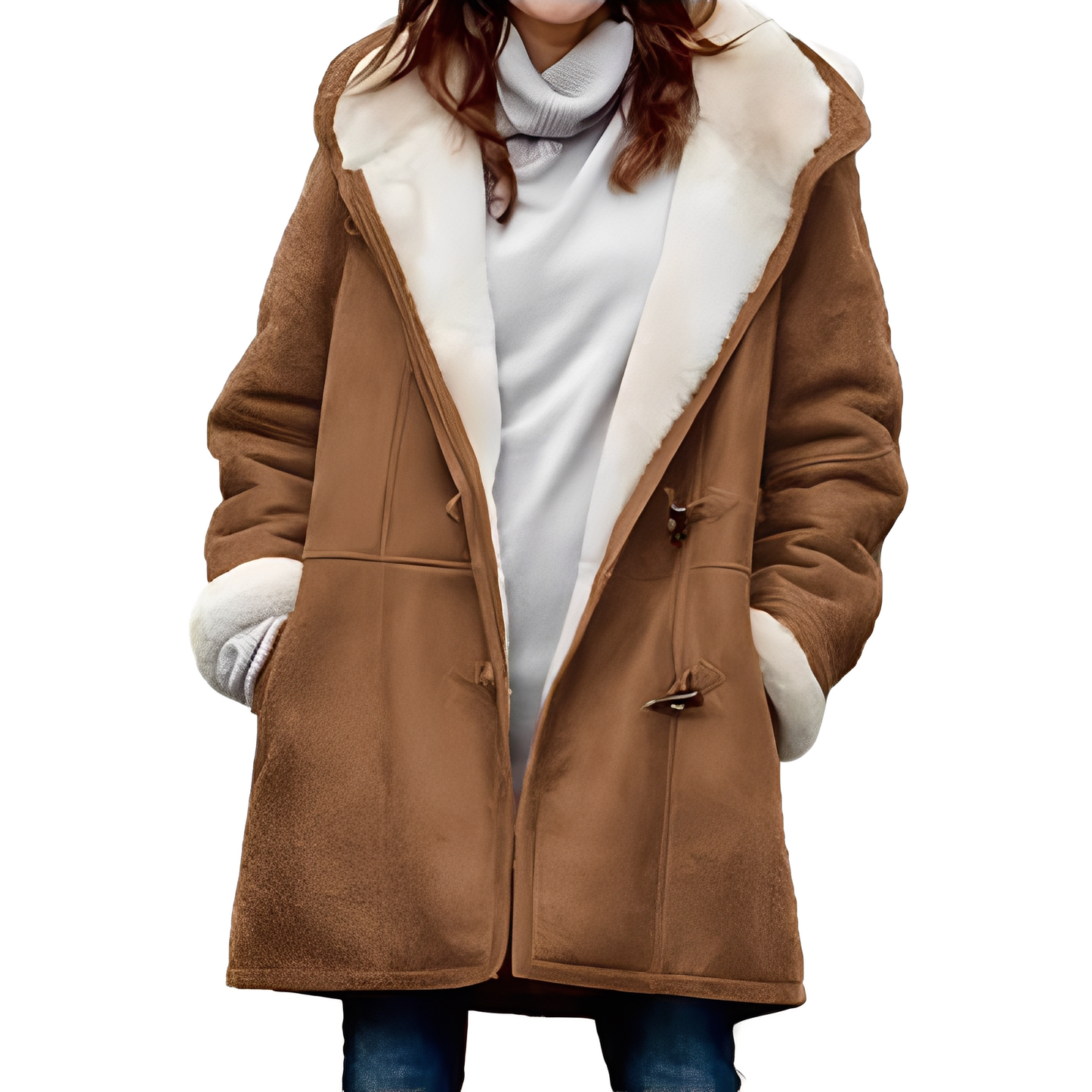 Madilyn - Relaxed Dufflecoat with Hood for Women