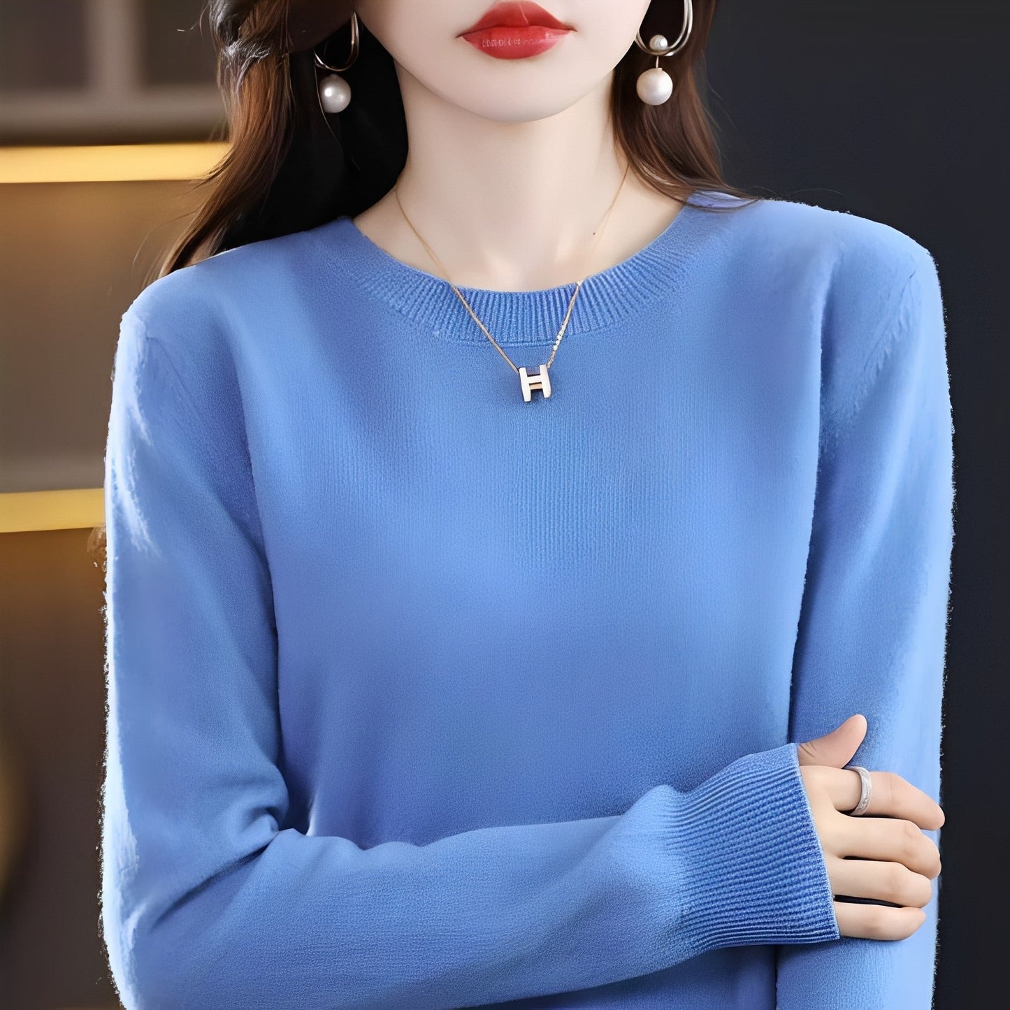 Julia - Ελαφρύς, στενός μάλλινος πουλόβερ για γυναίκες