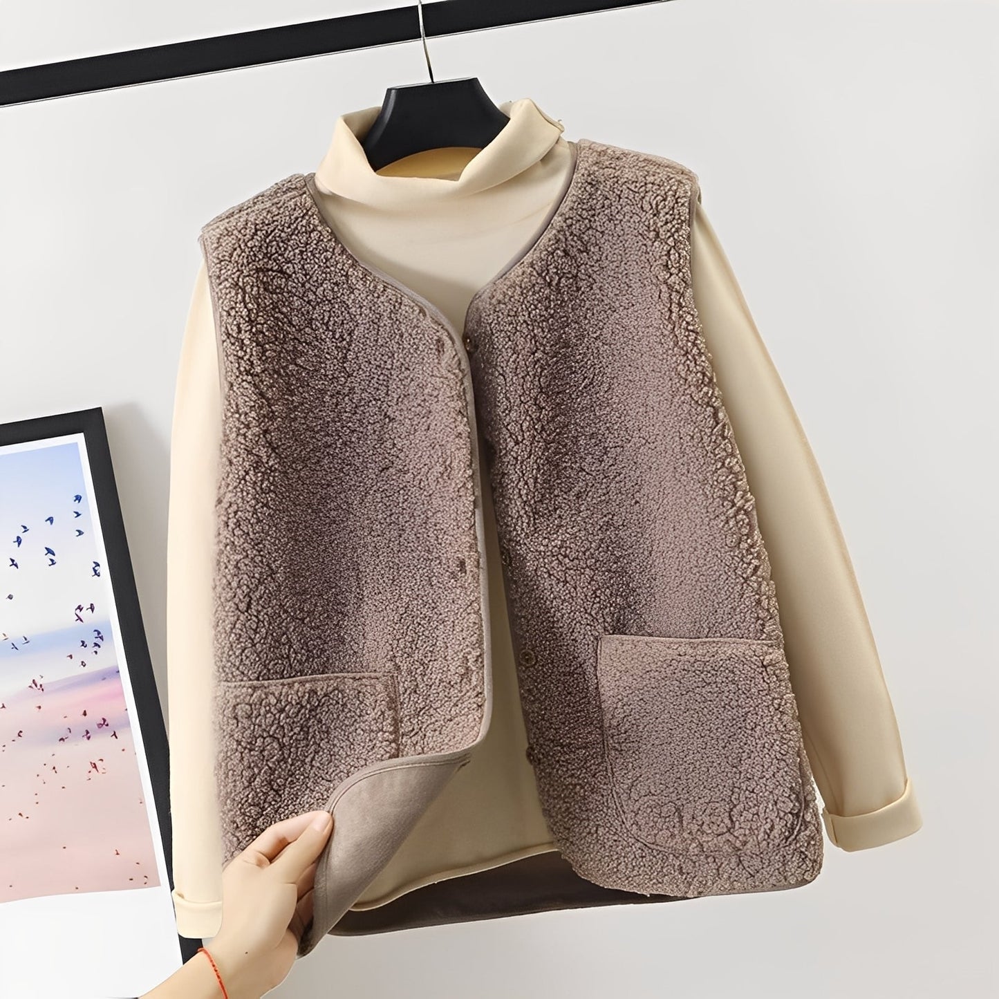 Hillary - Stylish Rich Cardigan with Pockets for Women