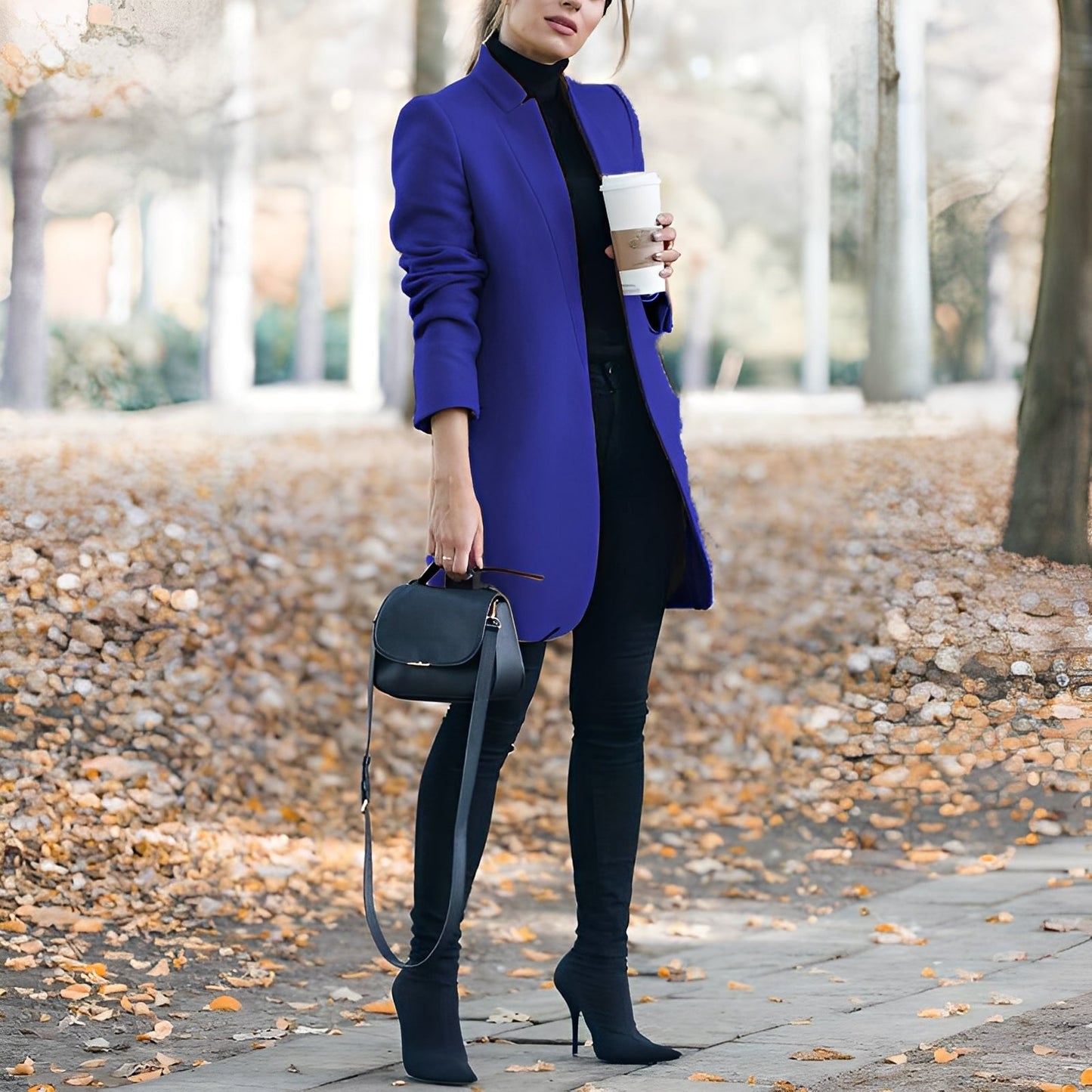 Jazmin - Blazer en laine décontracté et multicolore pour femmes