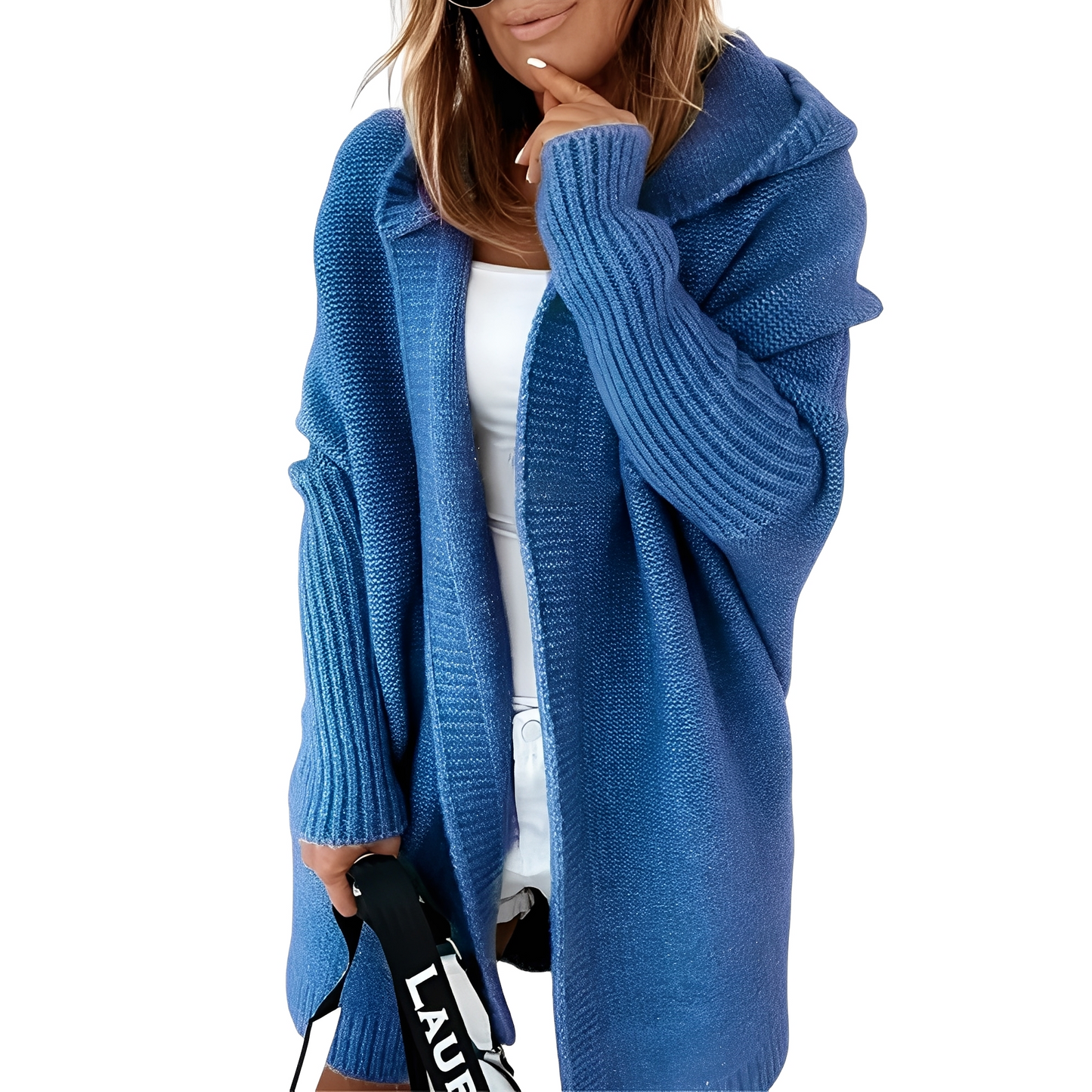 Maryellen - Πλεκτή ζακέτα με κουκούλα για γυναίκες