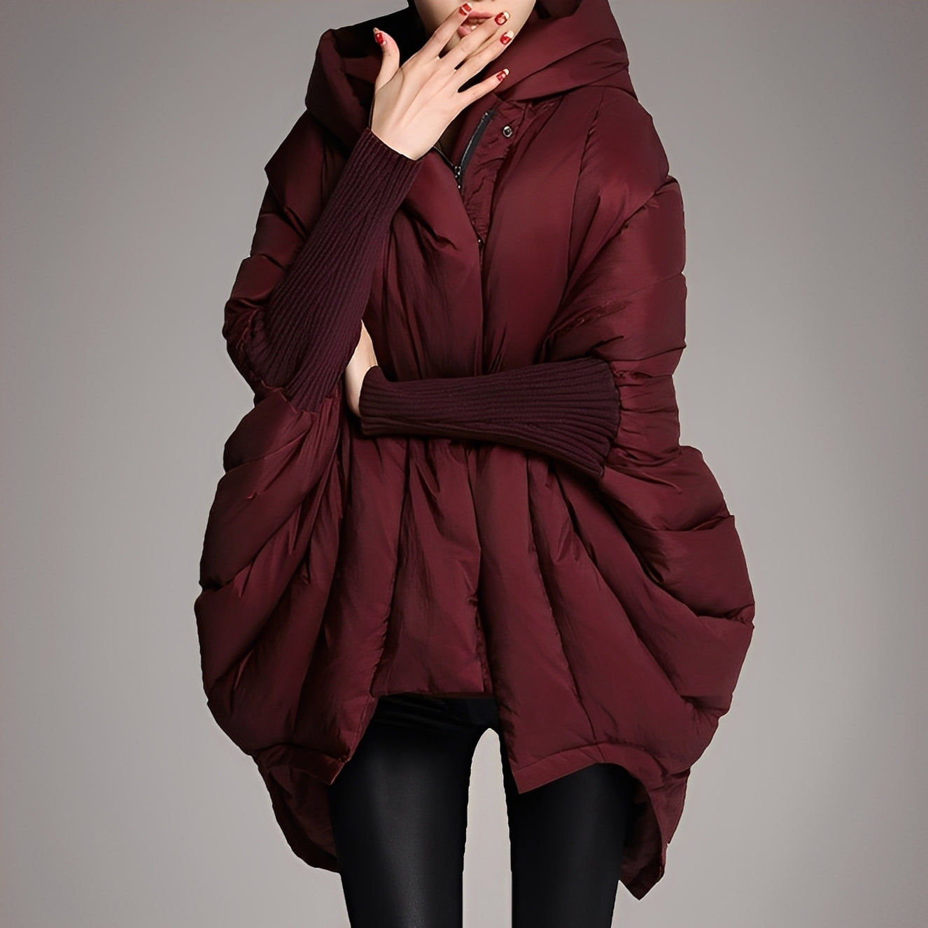 Madeline - Modern coat with hood for women