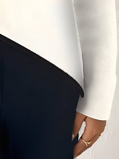 Ashlea - Στιλάτο πουλόβερ με σταυροβελονιά για γυναίκες