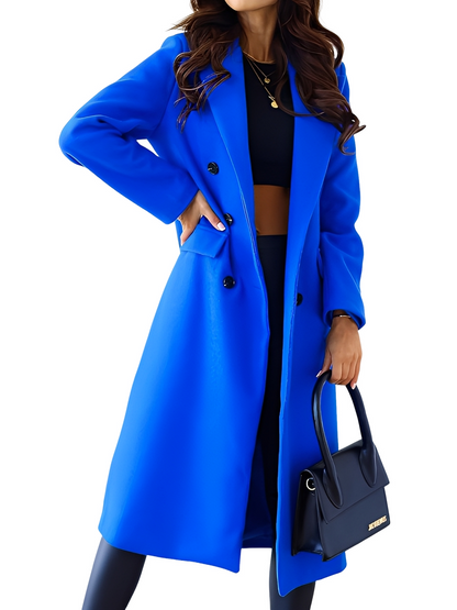 Jocelin - Elegant and warm double wool coat for women