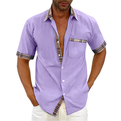 Marvin - Chemise à manches courtes quotidienne pour hommes