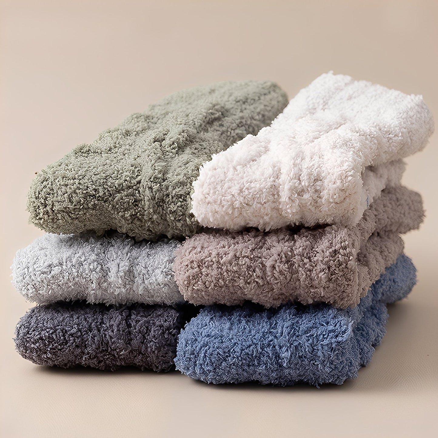 Neely - Chaussettes unisexes en velours polaire chaud