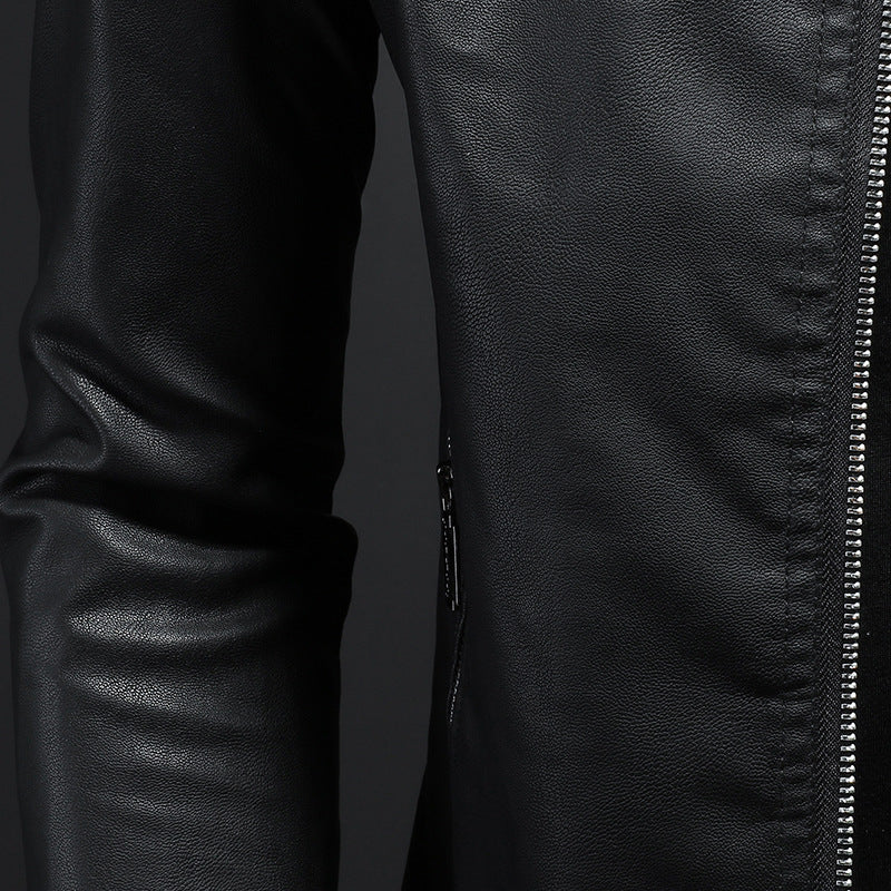 Wendell - Stylish, slim cut leather jacket for men