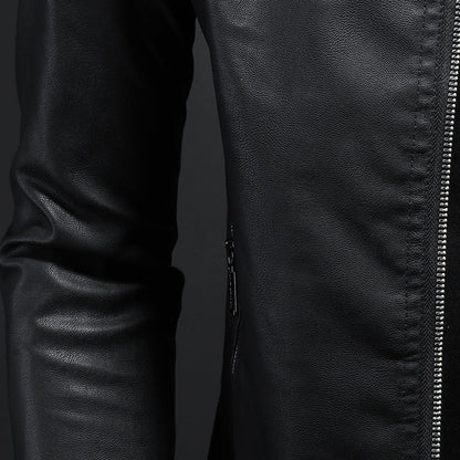 Wendell - Stylish, slim cut leather jacket for men