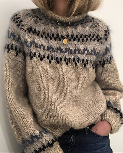 Macey - Χοντρή πλεκτή ζακέτα για γυναίκες