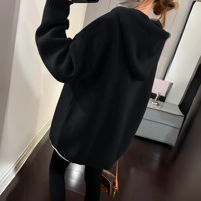 Emelia - Χαλαρό Hoodie με Σχέδιο Smiley για Γυναίκες