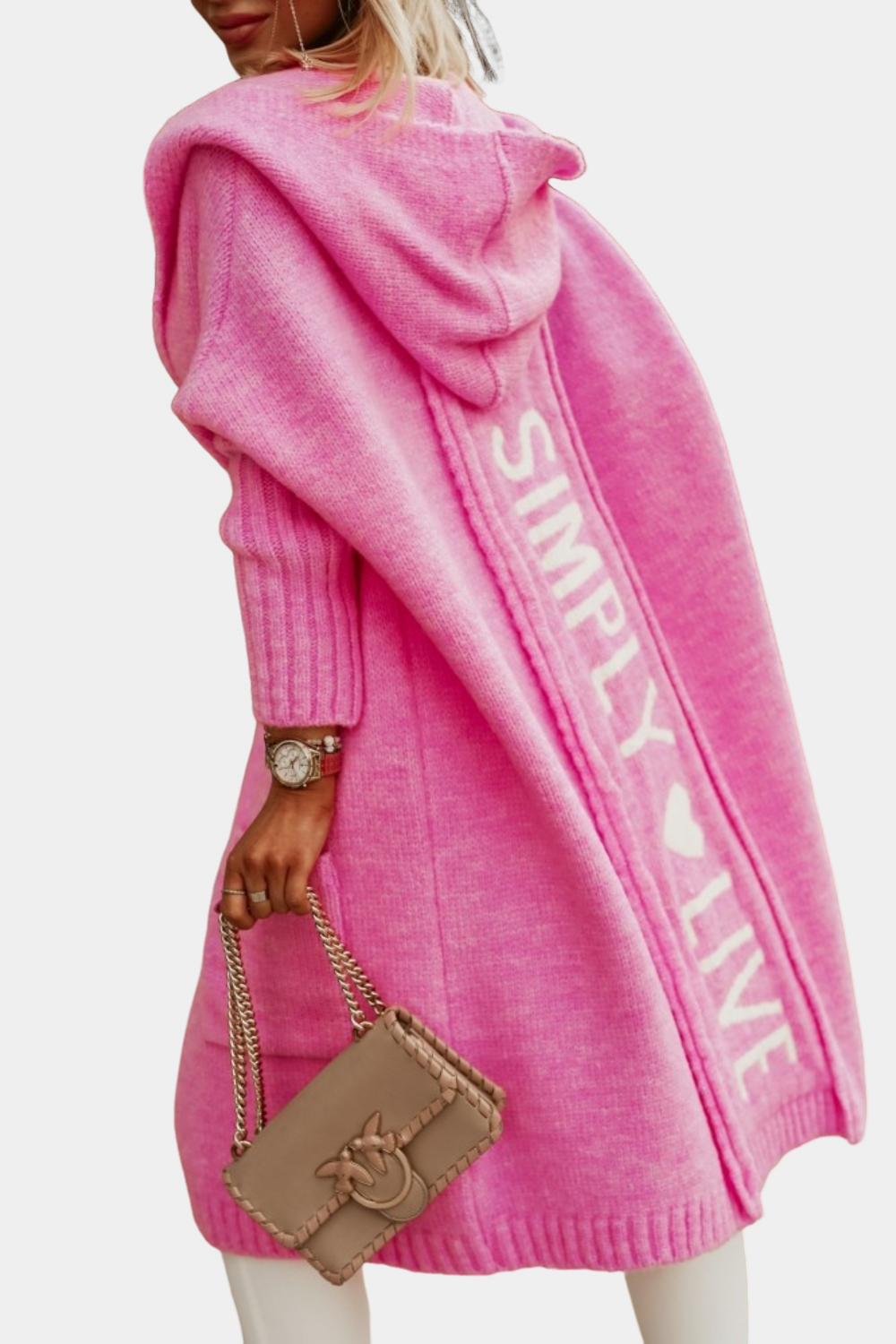 Melyssa - Relaxed, cheerful effort, long knit for women