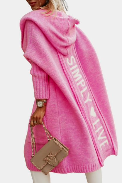 Melyssa - Relaxed, cheerful effort, long knit for women