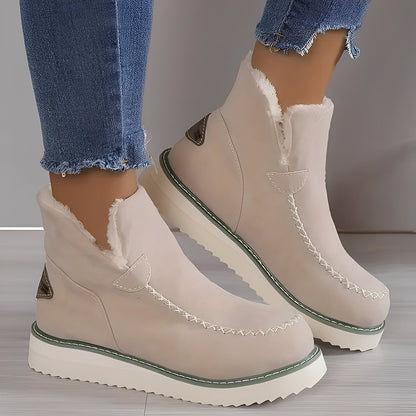 Ashlee - Warm winter heeled boots for women